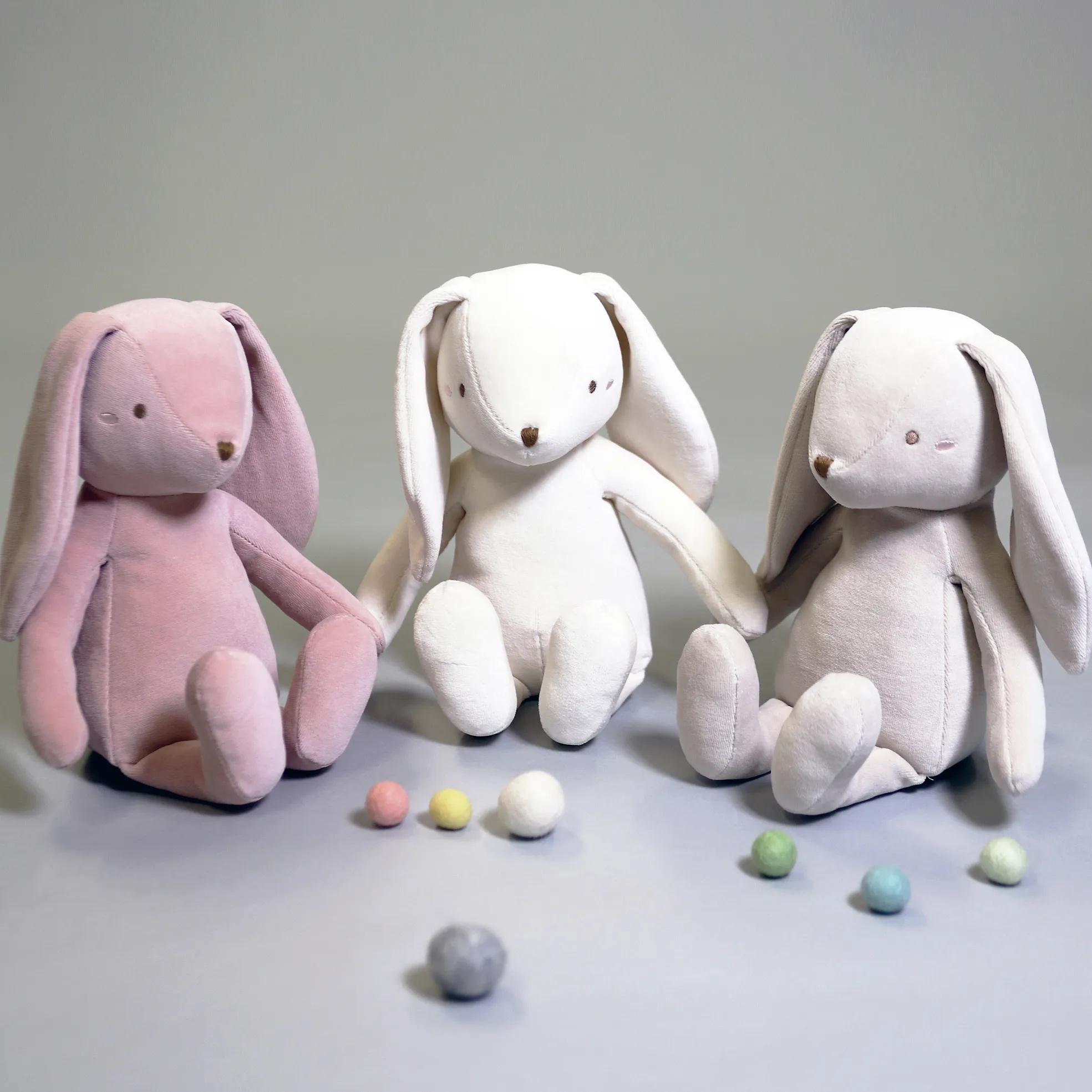 Beige Bunny Cotton Plush