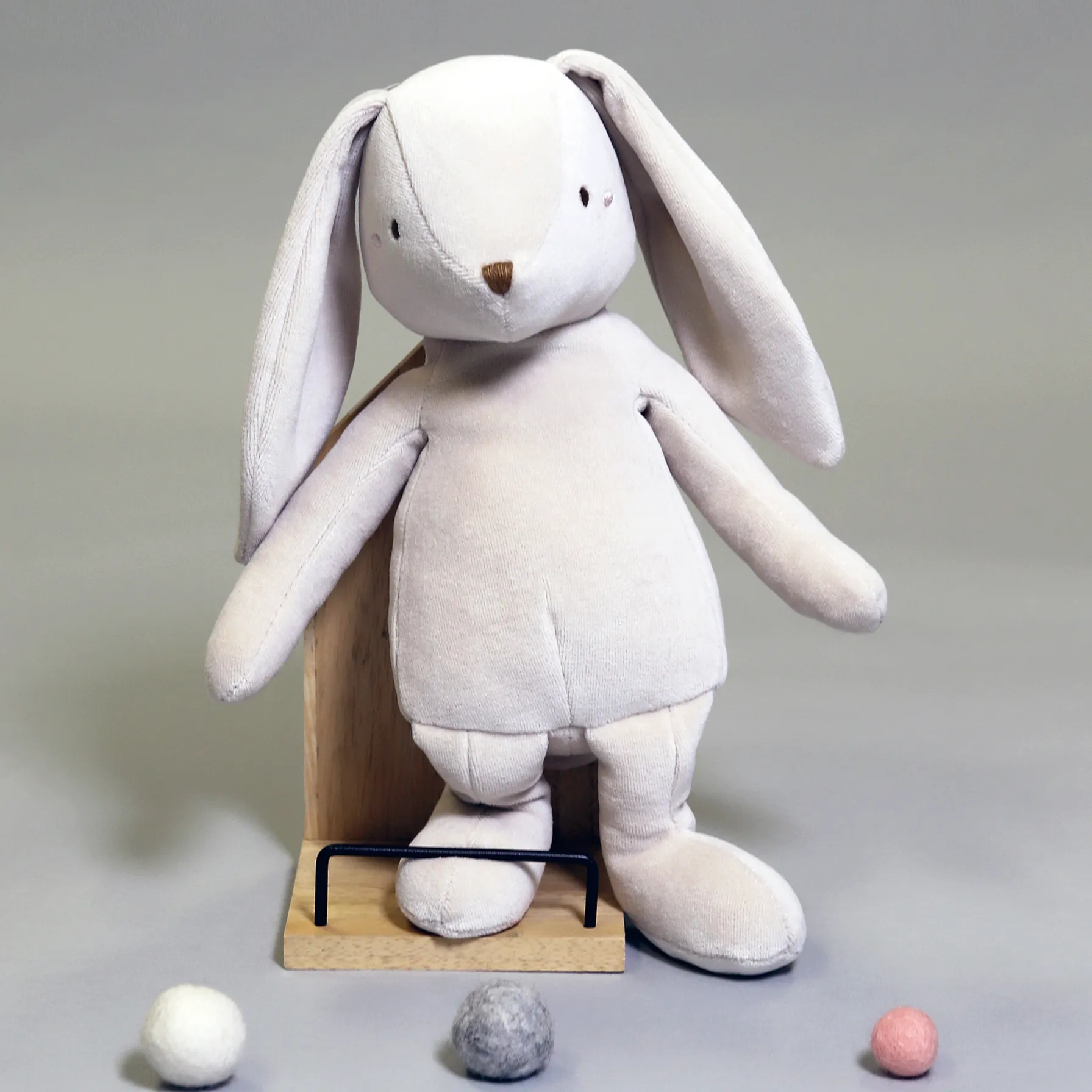 Beige Bunny Cotton Plush