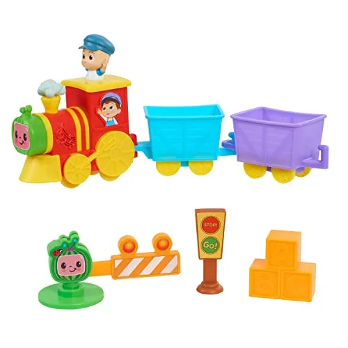 CoComelon All Aboard Musical Train with Bonus Pieces, 24-pieces, Kids Toys for Ages 18 Month by Just Play