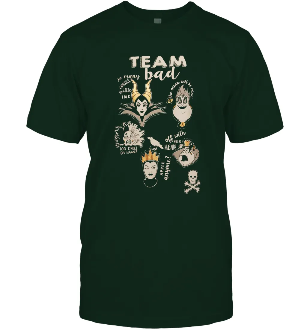 Disney Villains Night Team Bad FUnny Halloween Maleficent Witch Costume Men's T-Shirt