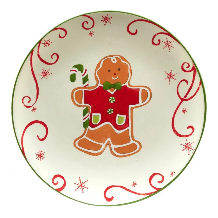Holiday Magic Gingerbread Dessert Plates Set of 4