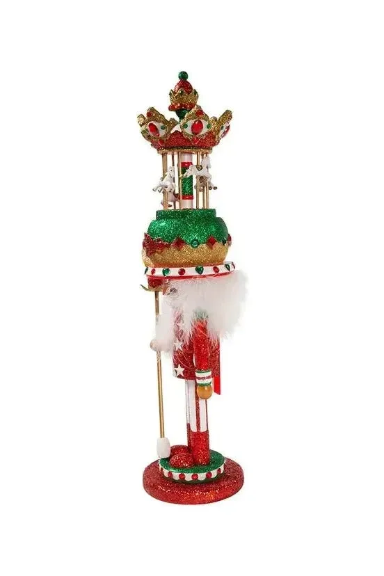 Kurt Adler 15" Hollywood Nutcrackers™ Musical Carousel Hat Nutcracker