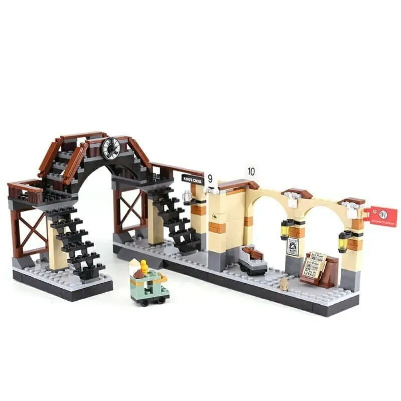 MOC Harry Potter Hogwarts Express Train Bricks Toys