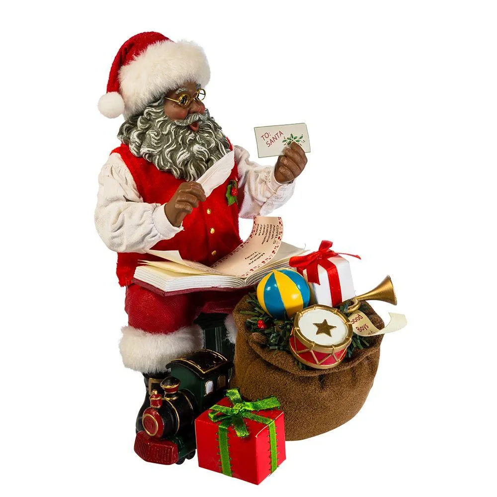 Santa with Bag of Gifts Figurine