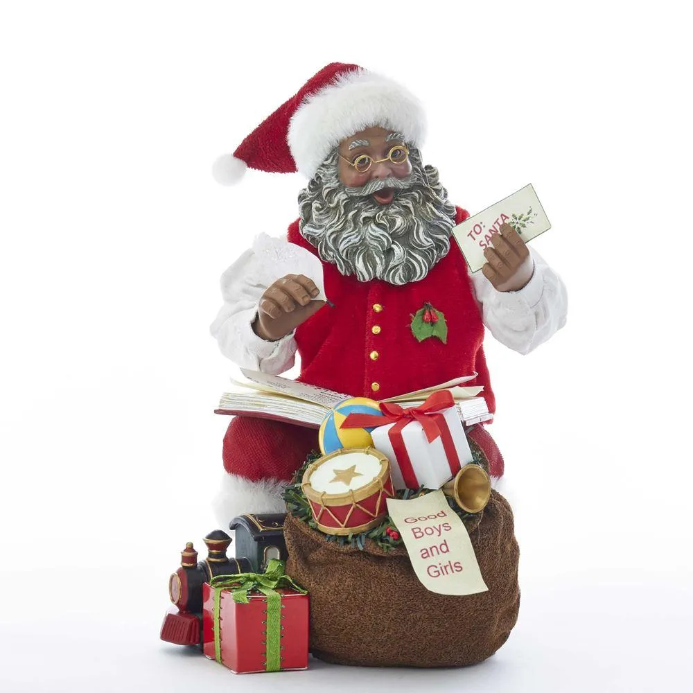 Santa with Bag of Gifts Figurine
