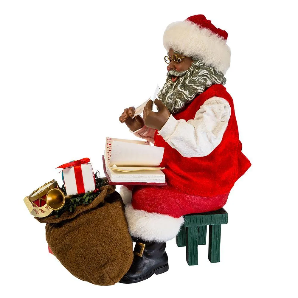 Santa with Bag of Gifts Figurine