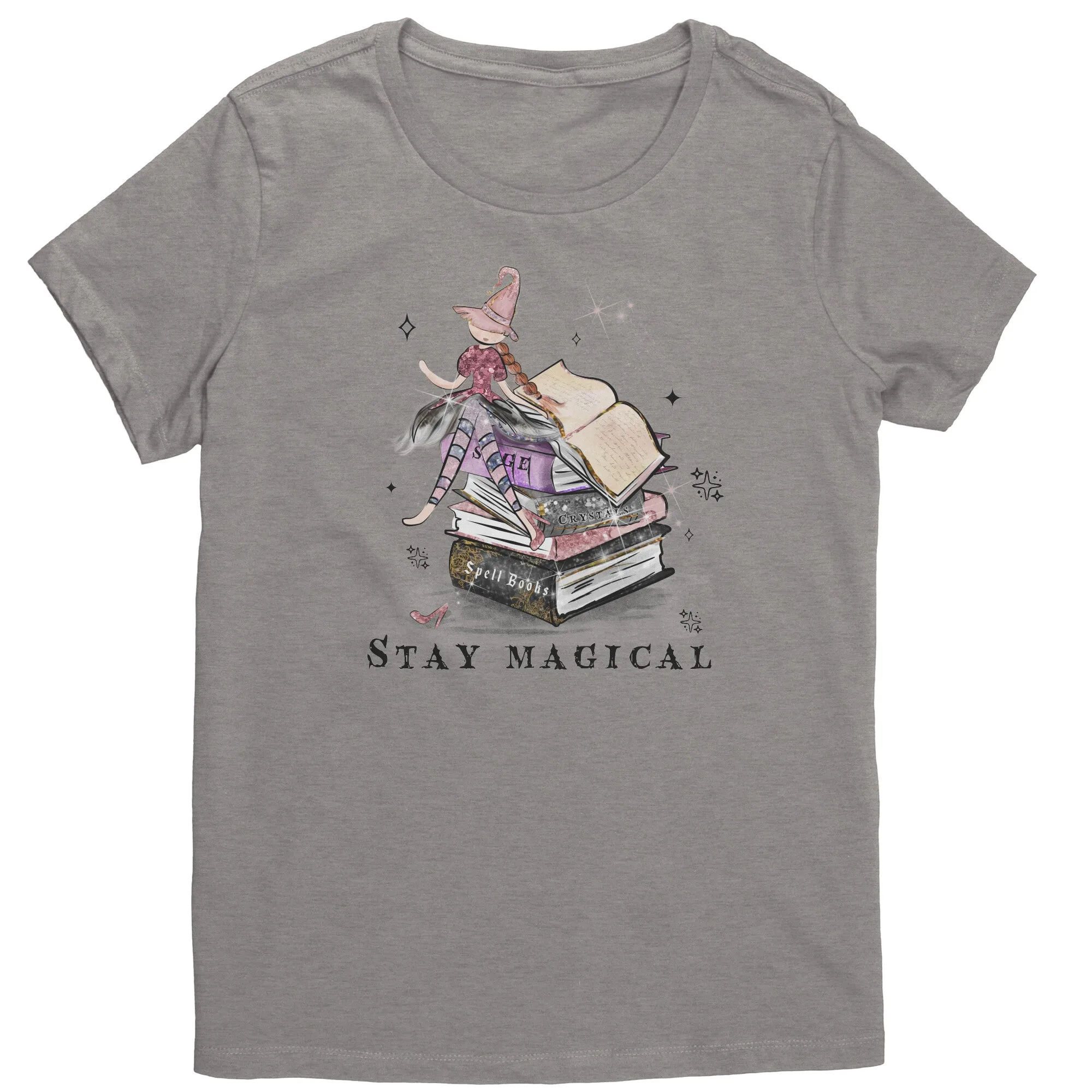 STAY MAGICAL Cute Witch Women's T-Shirt