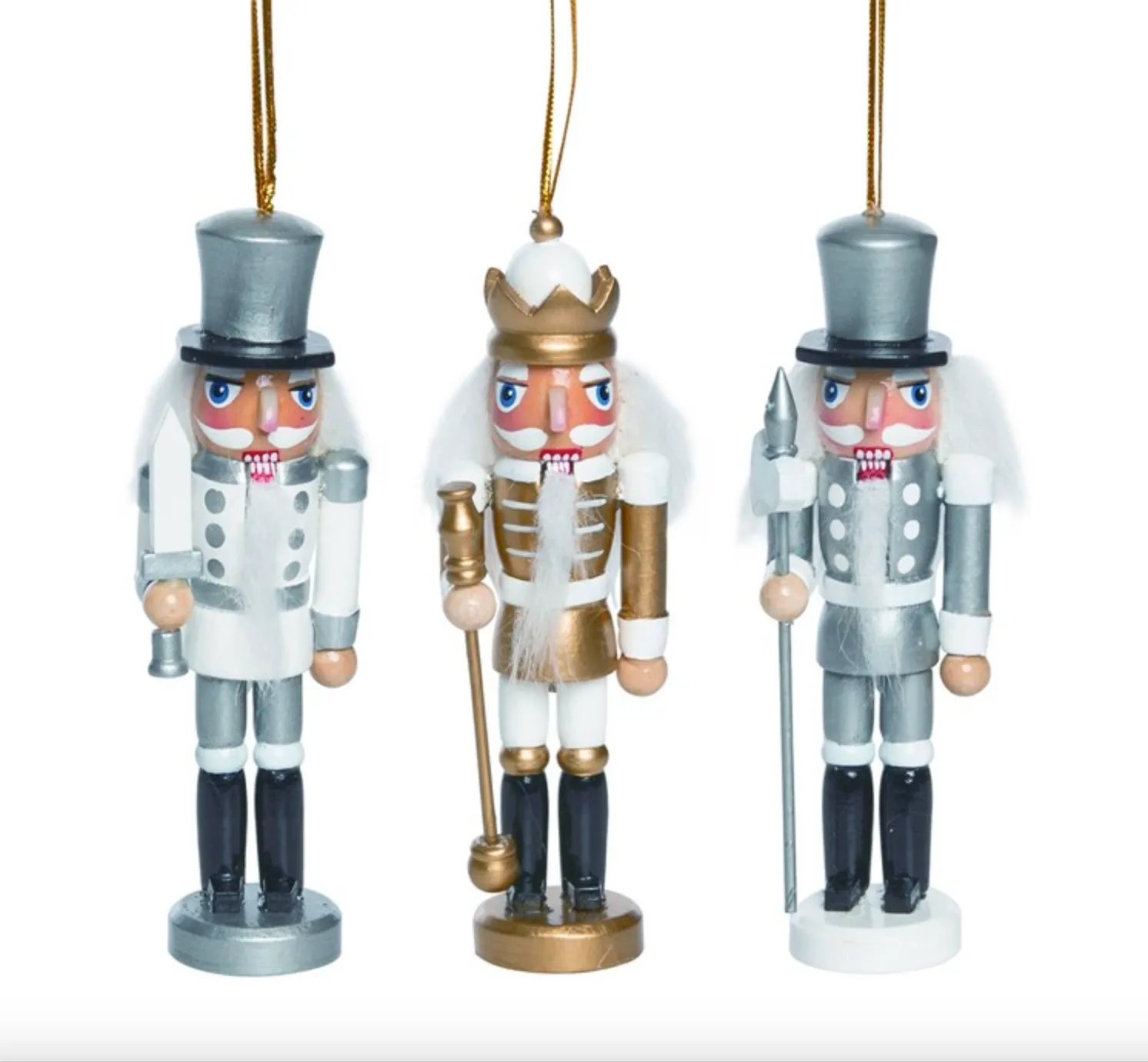 Wooden Glam Nutcracker Ornament